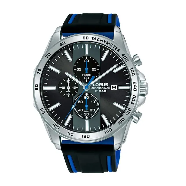 lorus-herrenuhren-rm347gx9-armbanduhr-silikon-schwarz image 1