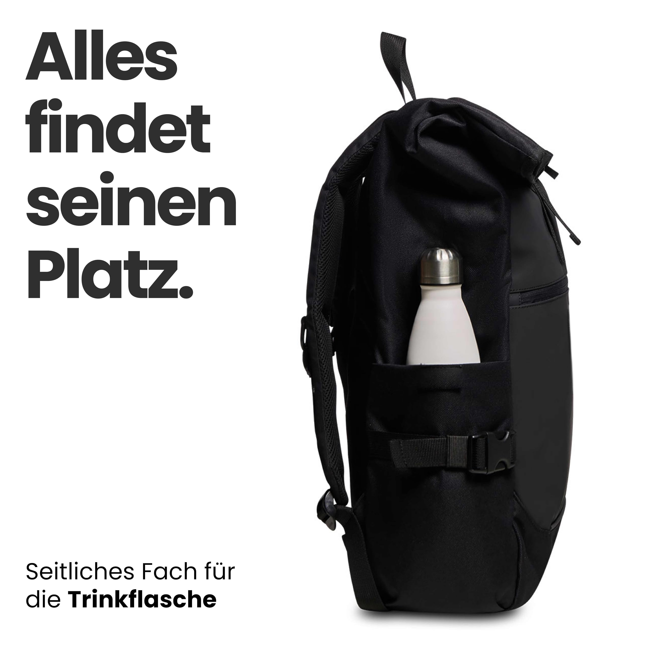 invicta-act-fold-rucksack-schwarz-23l-laptopfach-15-6 image 8