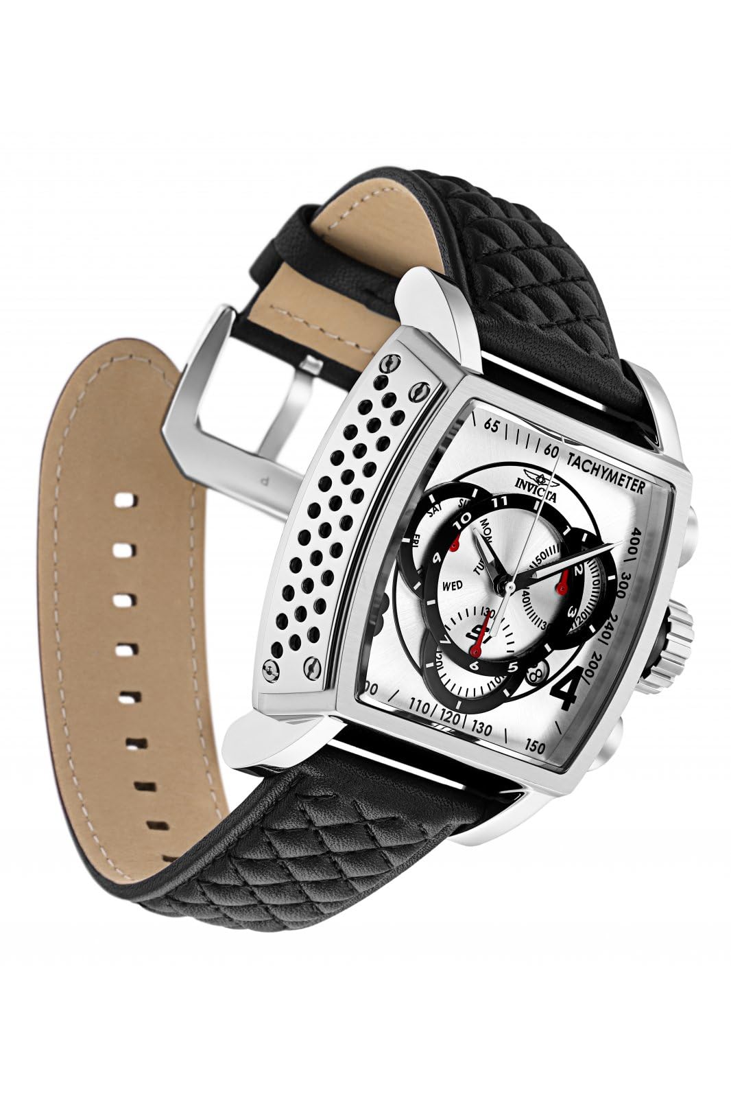 invicta-s1-rally-herrenuhr-48mm-silber-schwarz-quarz image 2