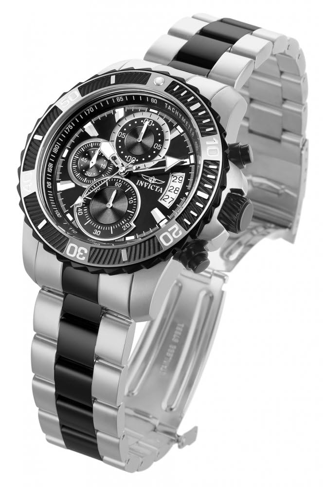invicta-pro-diver-herrenuhr-quarz-zweiton-schwarz-45mm image 2