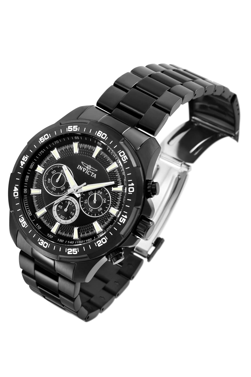 invicta-speedway-48mm-herren-quarzuhr-schwarz-edelstahl image 4