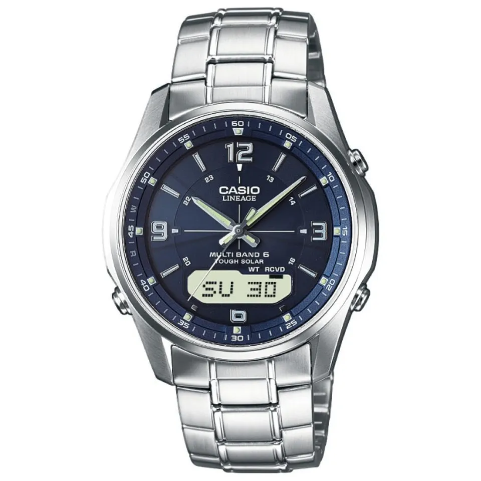 casio-wave-ceptor-funkuhr-solar-blau-edelstahl-saphir image 1