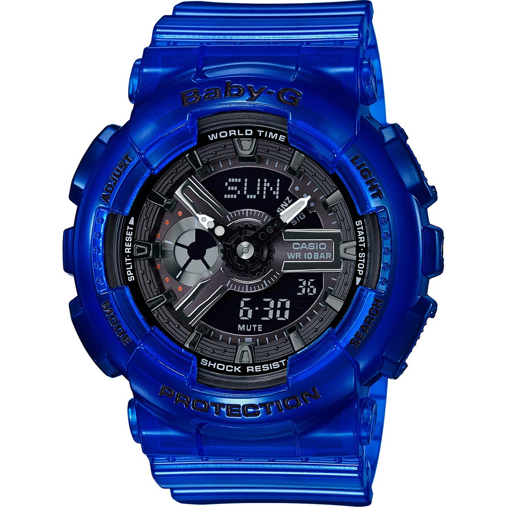 casio-baby-g-damenuhr-armbanduhr-schwarz-gold-digital image 2