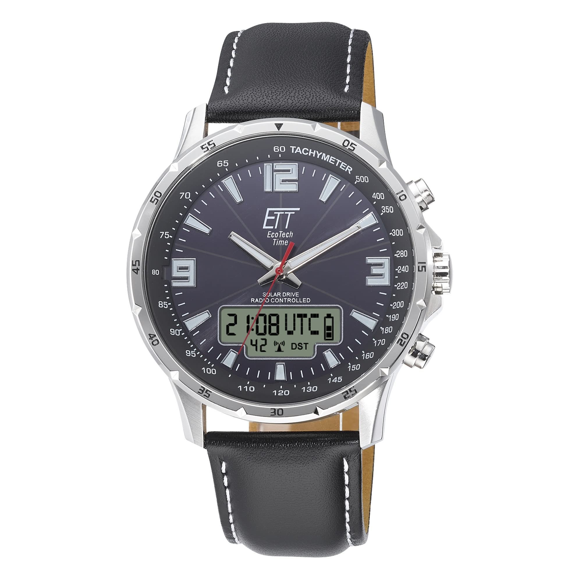 ett-solar-drive-funk-egs-11550-21l-herren-chronograph-leder image 1