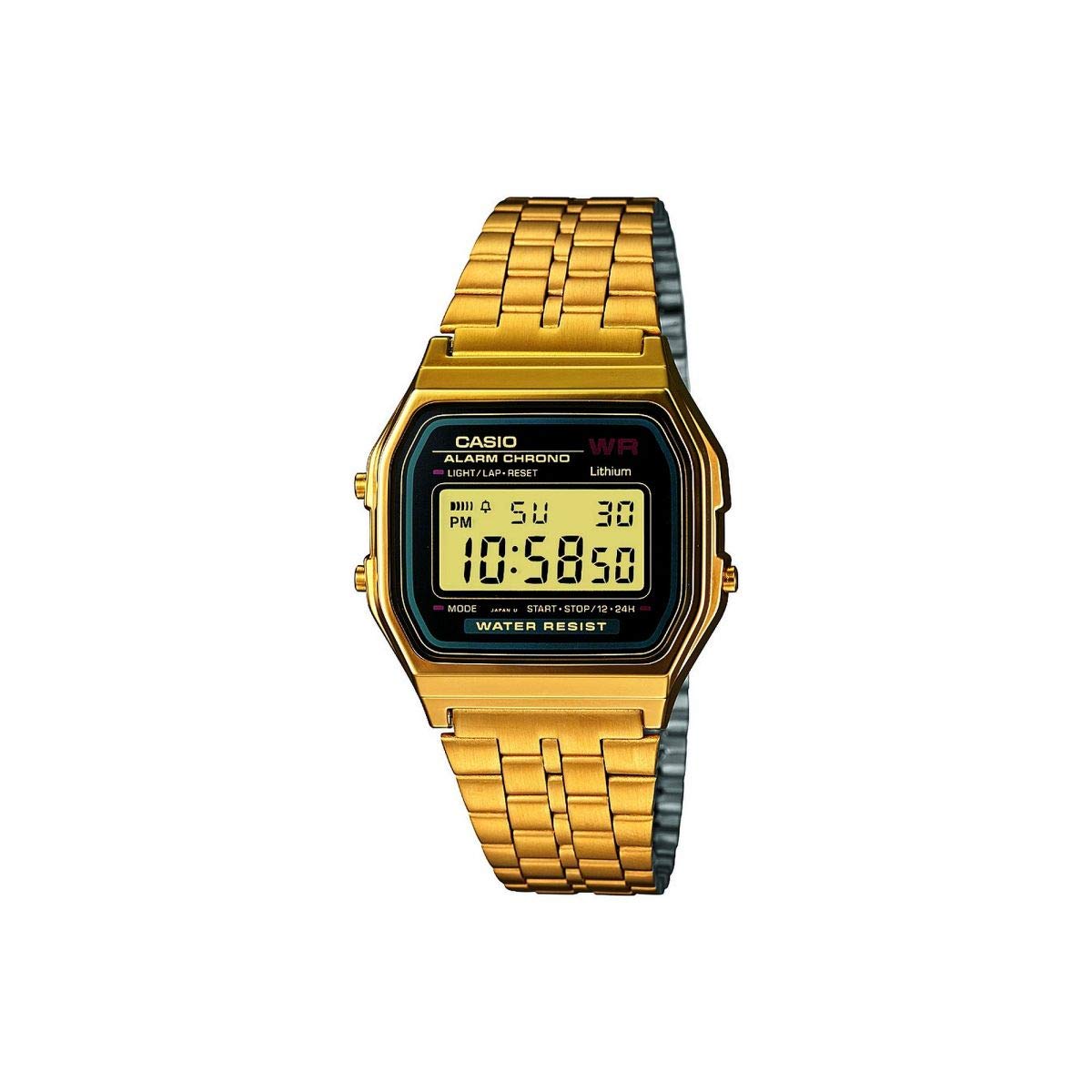 casio-retro-a158wea-unisex-digitaluhr-edelstahl-silber-gold image 2