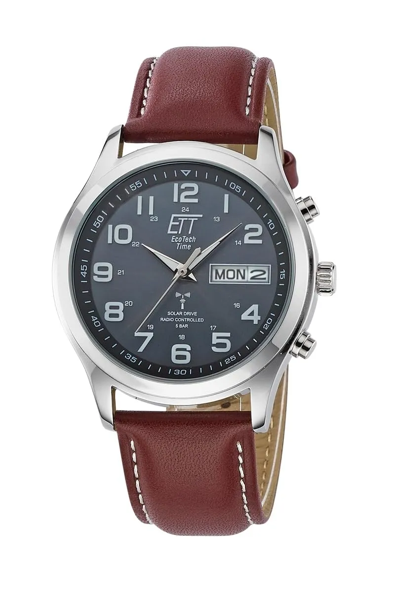 ett-solar-drive-funk-egs-11251-22l-herrenuhr-leder-solar image 1