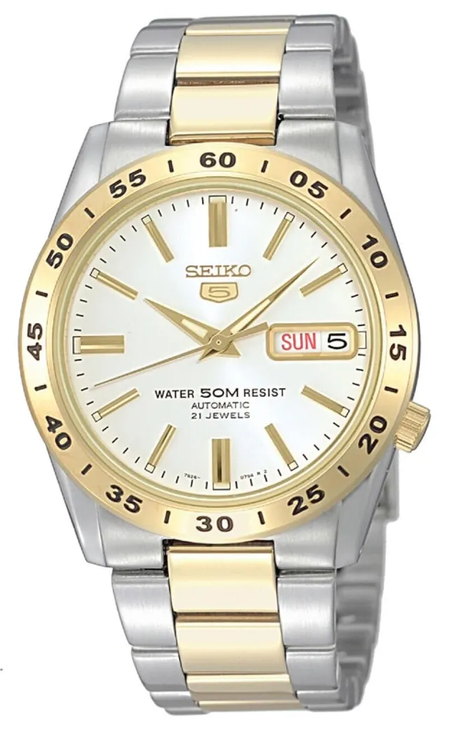 seiko-classic-symg42k1-damenuhr-automatik-silber-gold image 1