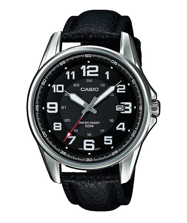 casio-mtp-1372l-1bvef-herren-analog-quarz-leder-schwarz image 1