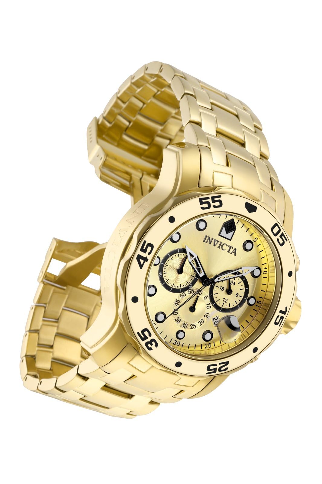 invicta-pro-diver-herrenuhr-gold-48mm-edelstahl-quarz image 2