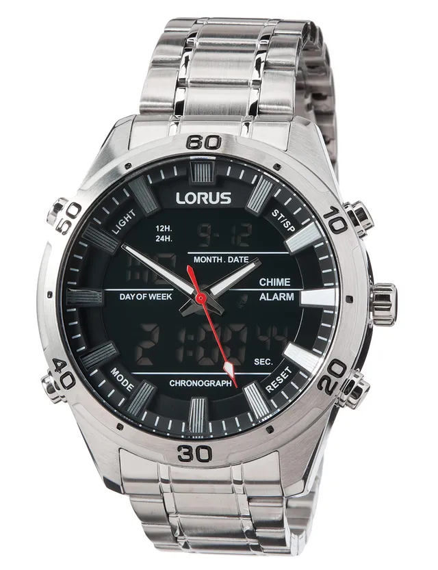 lorus-rw651ax9-chronograph-herrenuhr-edelstahl-metallband image 1