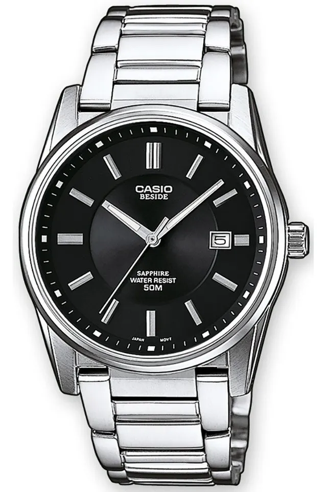 casio-collection-analog-uhr-herren-edelstahl-mit-datum image 1