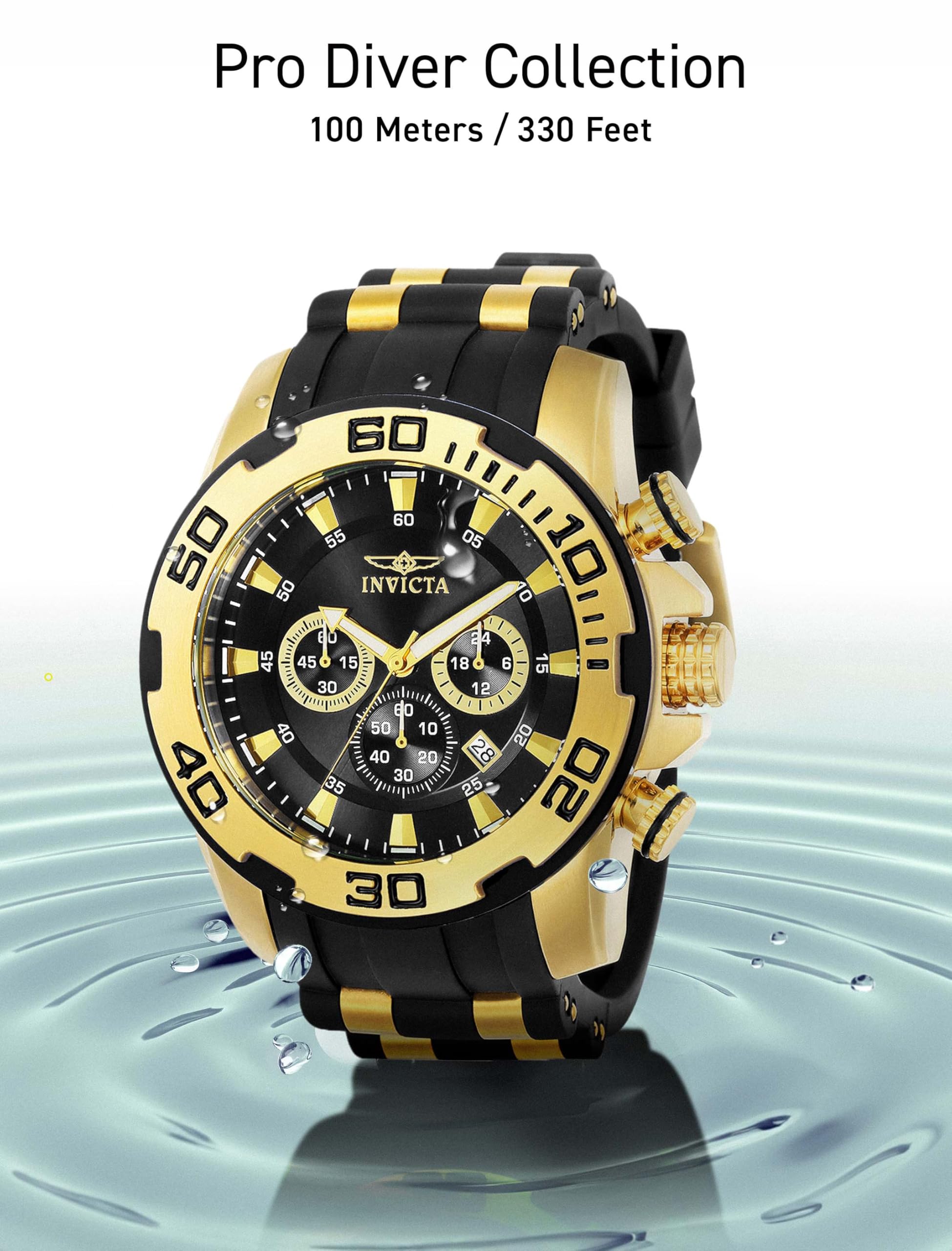 invicta-pro-diver-50mm-herrenuhr-quarz-schwarz-gold image 5