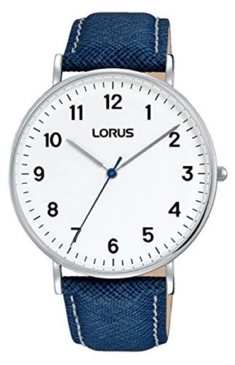lorus-fashion-rh819cx9-herrenuhr-edelstahl-lederband image 1
