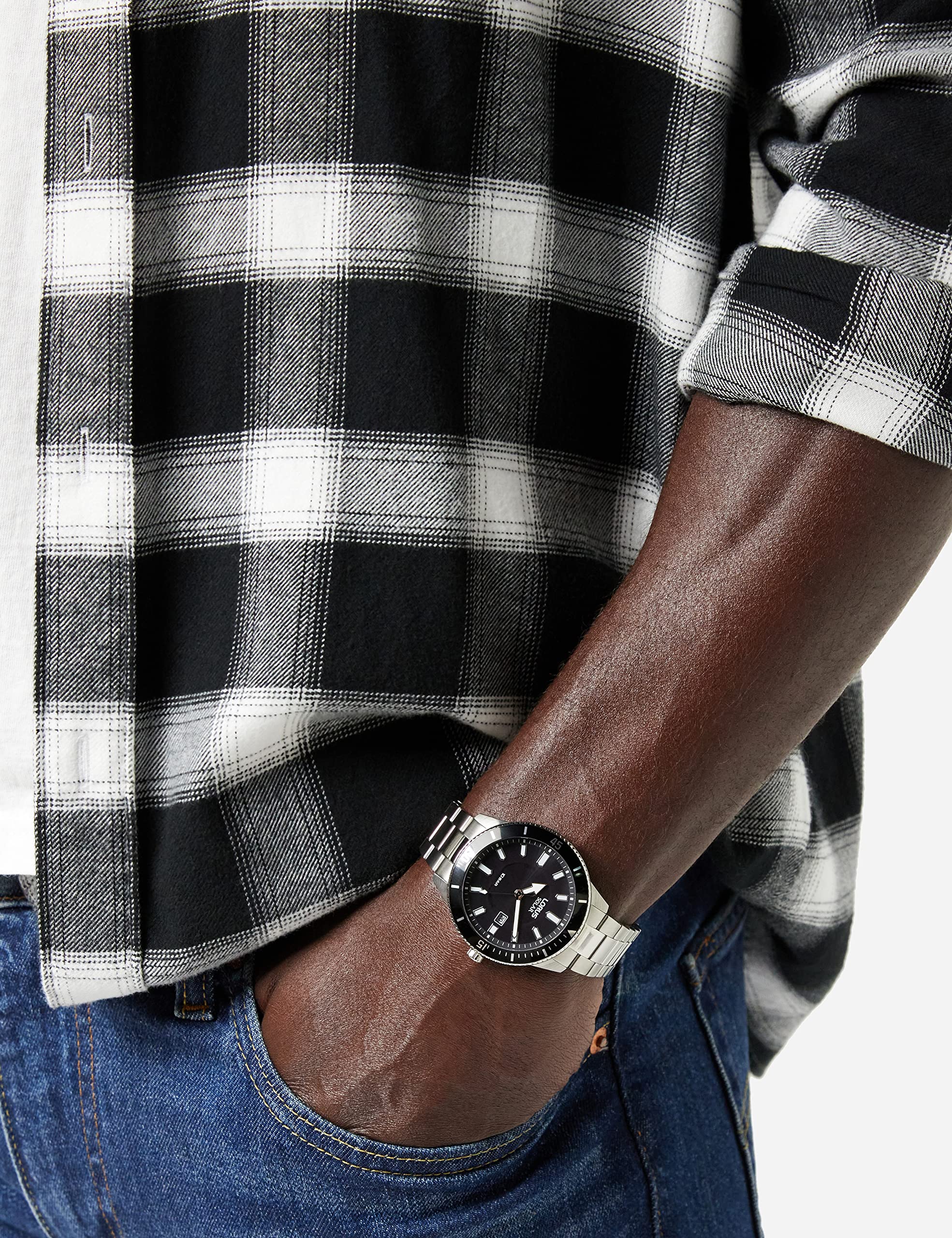 lorus-rx311ax9-herrenuhr-solar-edelstahl-metallband image 2