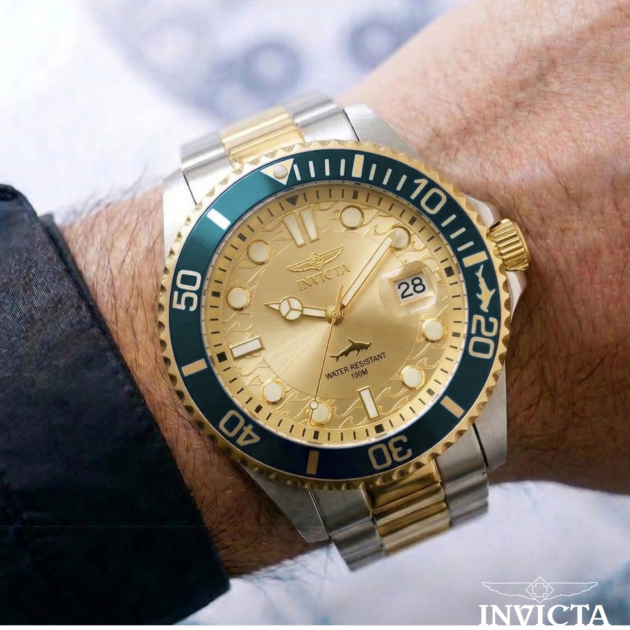 invicta-pro-diver-herrenuhr-43mm-quarz-blau-zwei-ton image 2