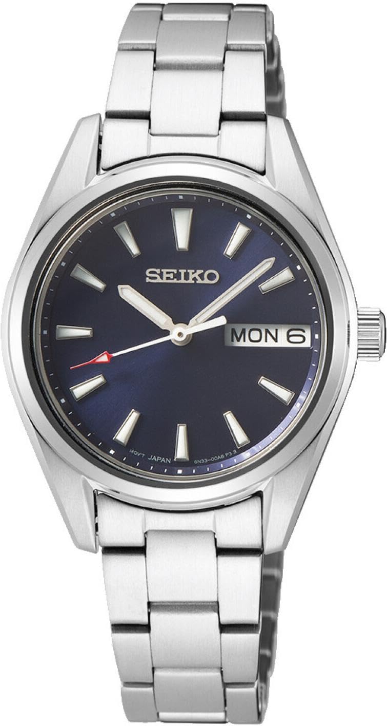 seiko-classic-damen-armbanduhr-quarz-edelstahl-silber-analog image 1