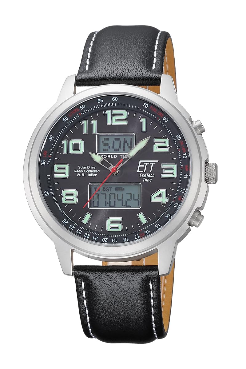 ett-solar-drive-funk-egs-11301-22l-herren-chronograph-leder image 1