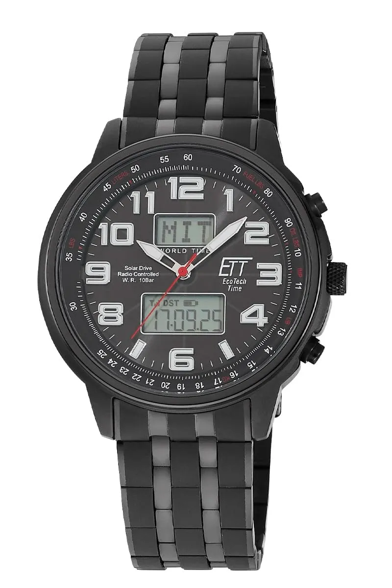 ett-solar-drive-funk-egs-11736-22m-herrenuhr-solar-edelstahl image 1