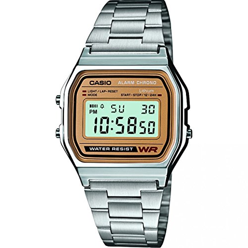 casio-retro-a158wea-unisex-digitaluhr-edelstahl-silber-gold image 4