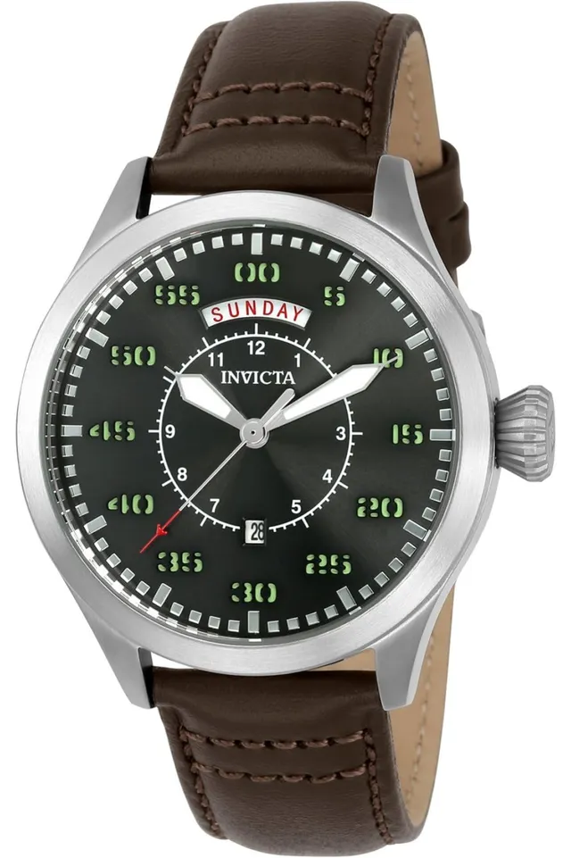 invicta-aviator-22972-herrenuhr-leder-braun-quarz image 1