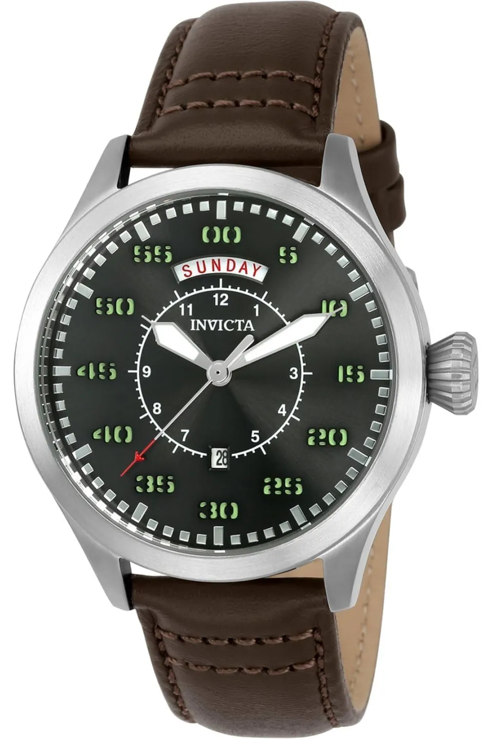 invicta-aviator-22972-herrenuhr-leder-braun-quarz image 1