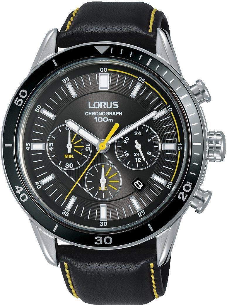 lorus-sport-rt311hx9-herren-chronograph-leder-edelstahl image 1