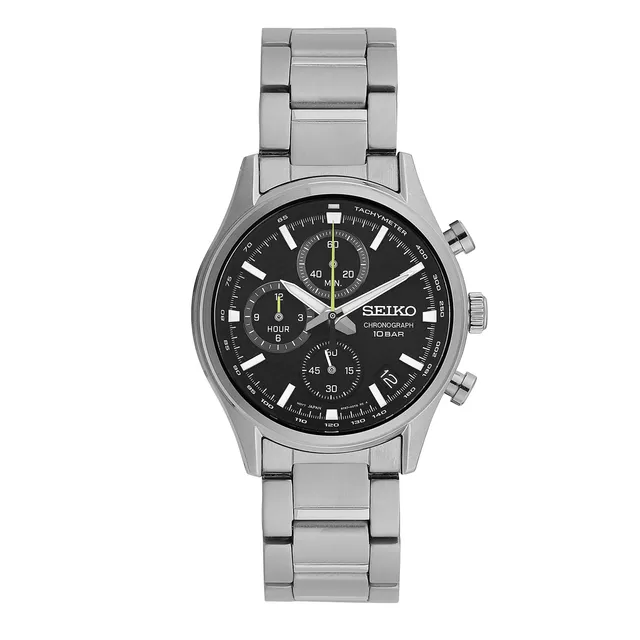 seiko-classic-analog-quarz-armbanduhr-silber-edelstahl image 1