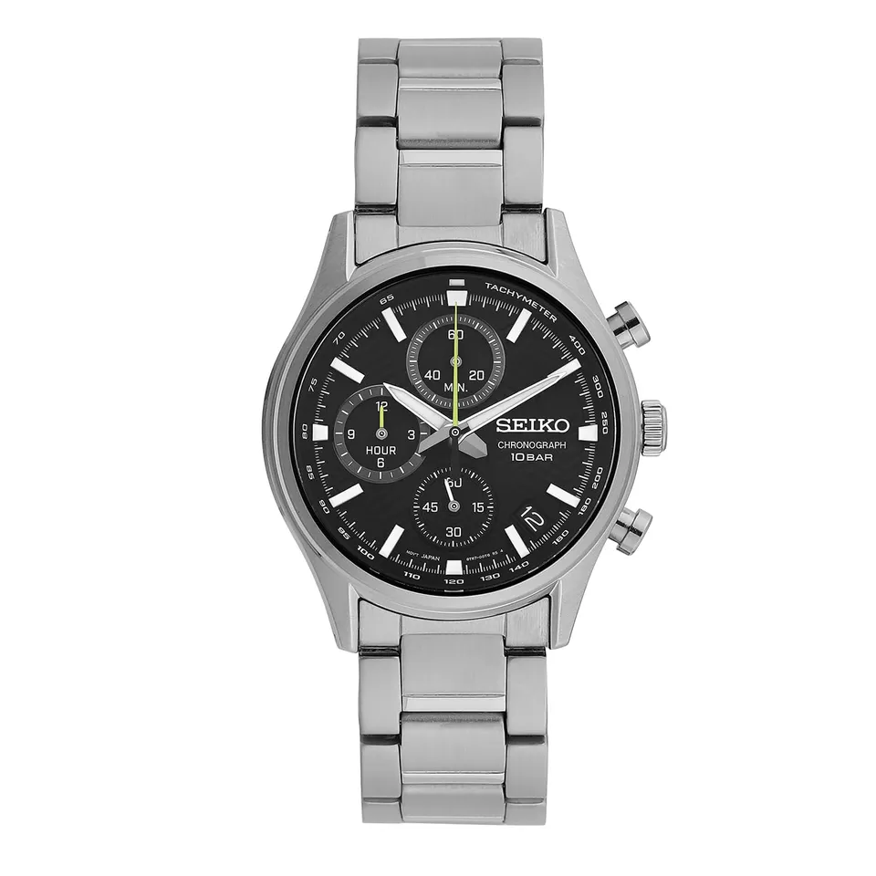 seiko-classic-analog-quarz-armbanduhr-silber-edelstahl image 1