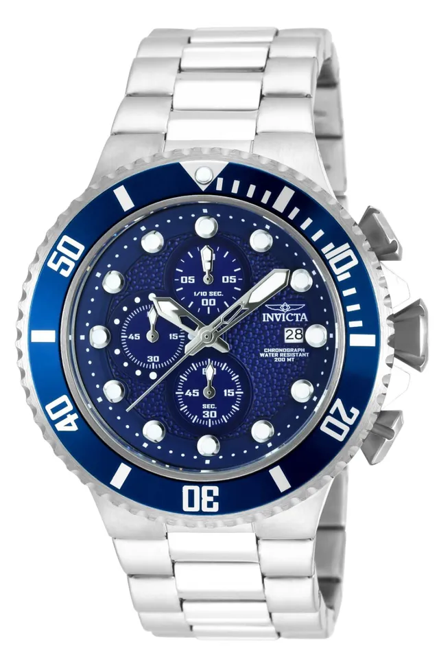 invicta-pro-diver-herrenuhr-52mm-silber-blau-quarz image 1