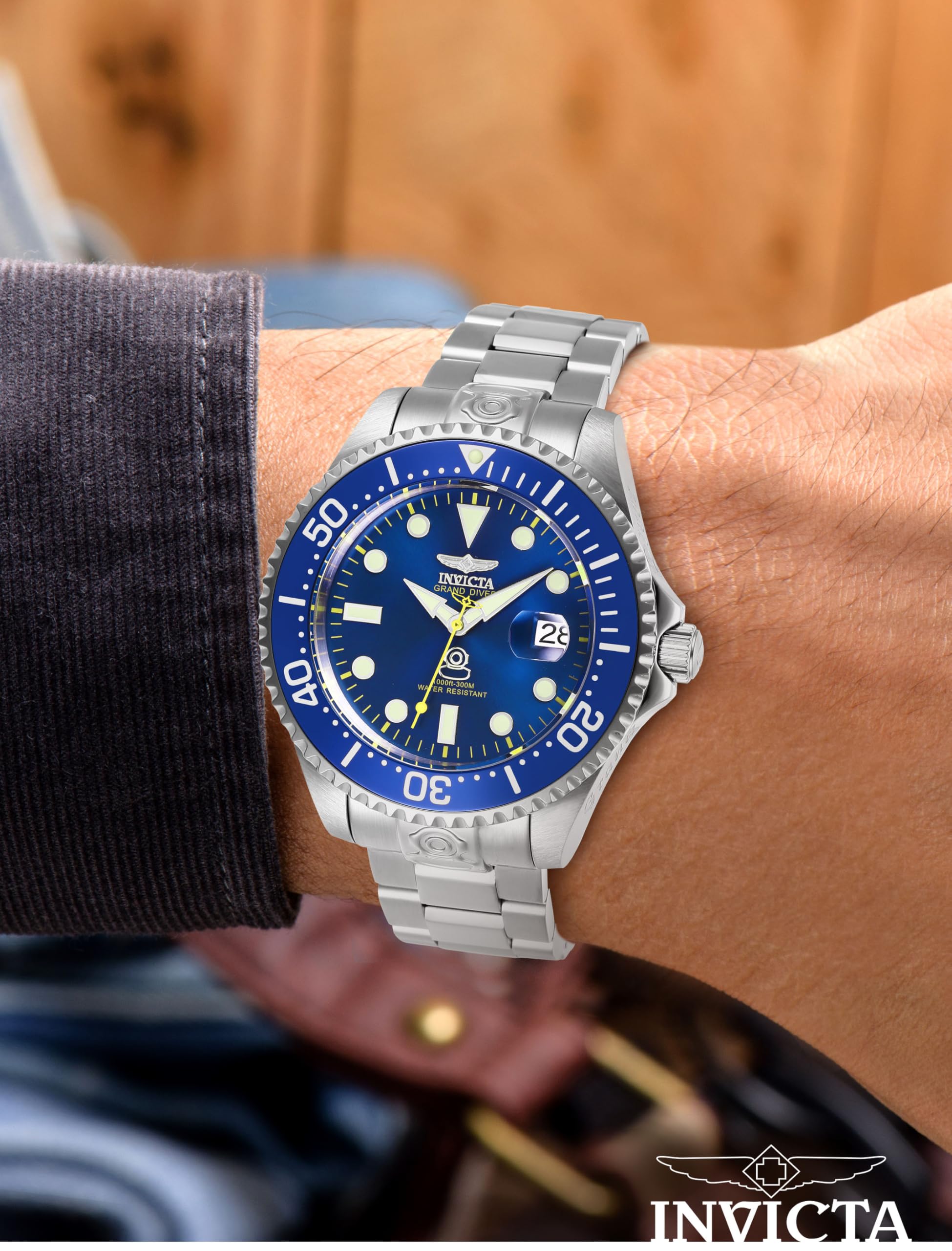 invicta-pro-diver-herrenuhr-automatik-blau-silber-47mm image 2