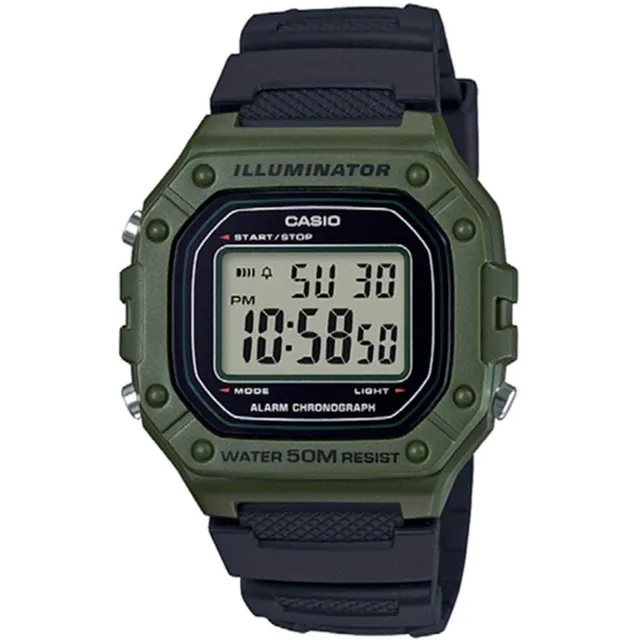 casio-w-218h-herrenuhr-digital-gr-n-mit-alarm image 1