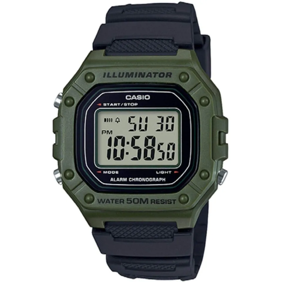 casio-w-218h-herrenuhr-digital-gr-n-mit-alarm image 1