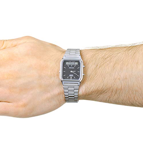 casio-collection-retro-armbanduhr-silber-schwarz-38-8mm-datum image 8
