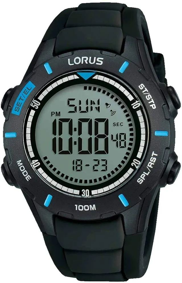 lorus-kids-kinderuhr-schwarz-blau-analog-jungen image 1