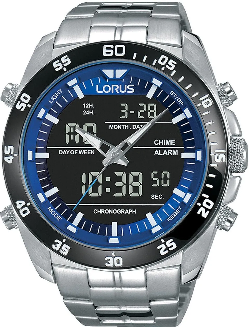 lorus-rw629ax5-herrenuhr-analog-digital-schwarz-metall image 1