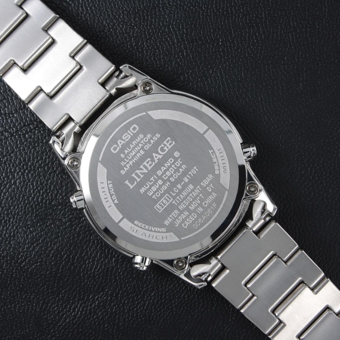 casio-funkuhr-solar-titan-silber-schwarz-herrenuhr image 2