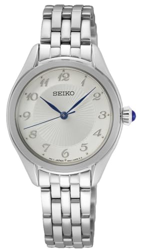 seiko-classic-damen-quarzuhr-lederband-silber image 5