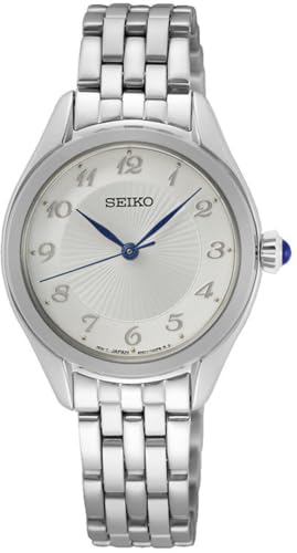 seiko-classic-damen-quarzuhr-lederband-silber image 4