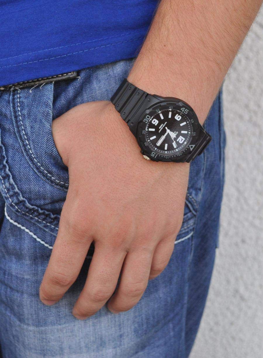 casio-collection-mrw-herrenuhr-schwarz-analog-wasserdicht image 4