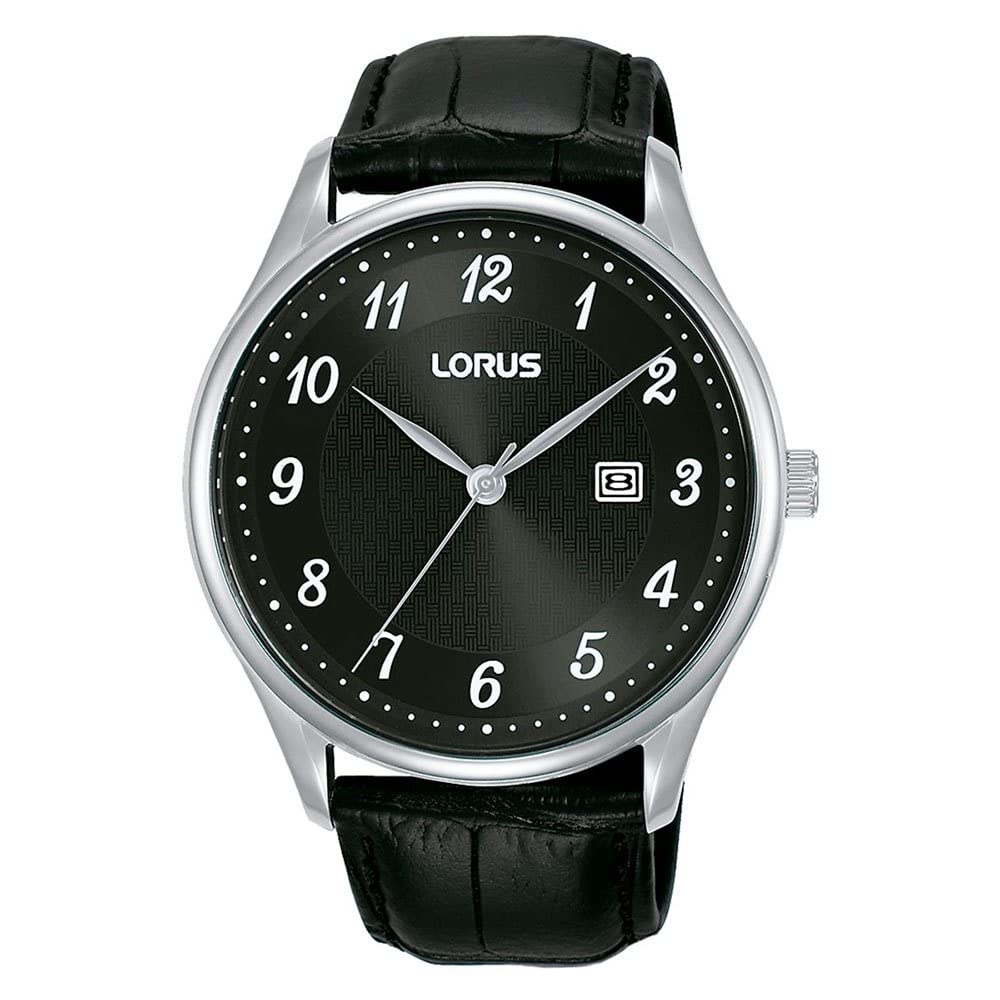 lorus-damenuhren-analog-quarz-damenuhr-schwarz-leder-quarz image 1
