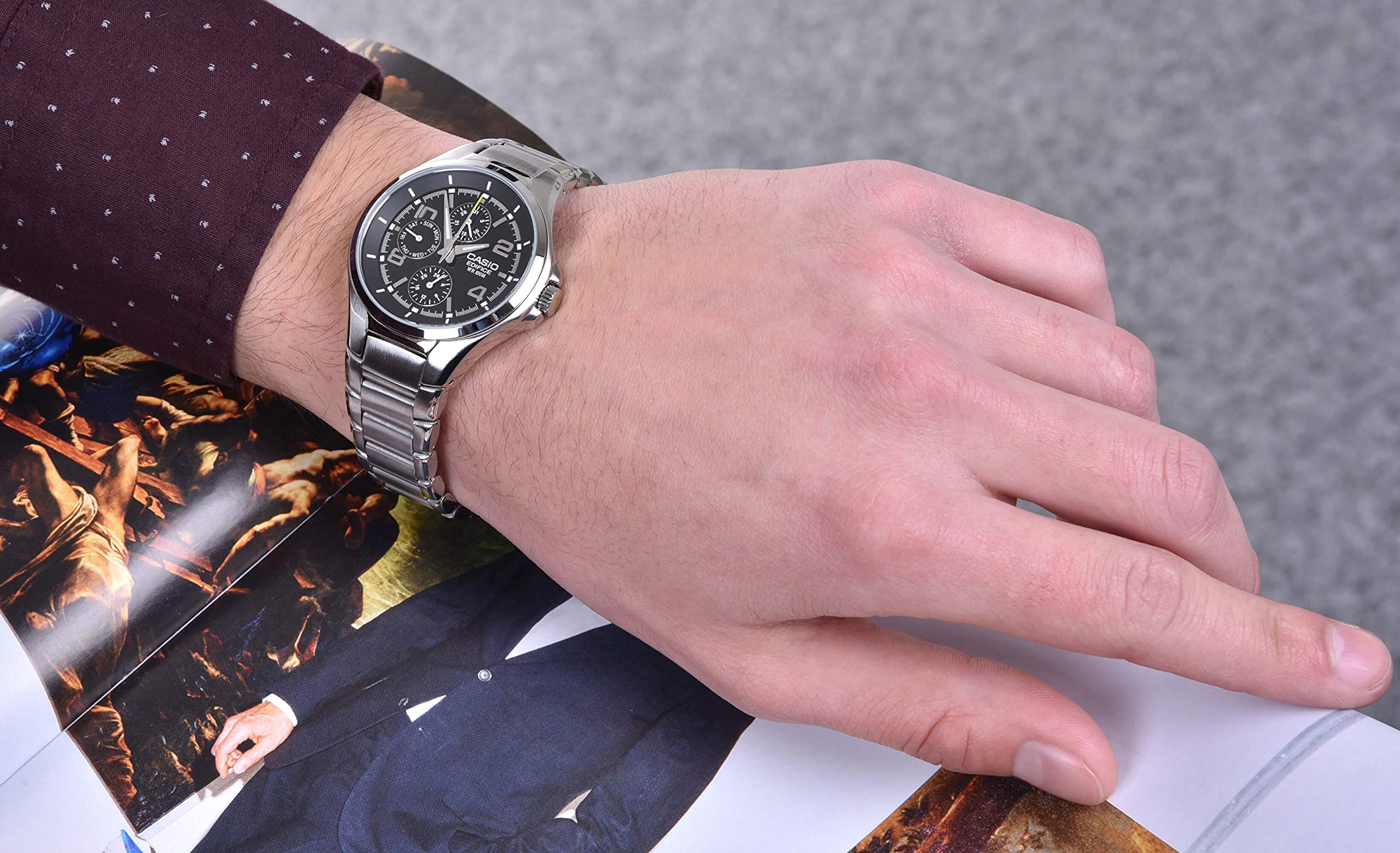 casio-edifice-herrenarmbanduhr-edelstahl-10-bar-datum image 5