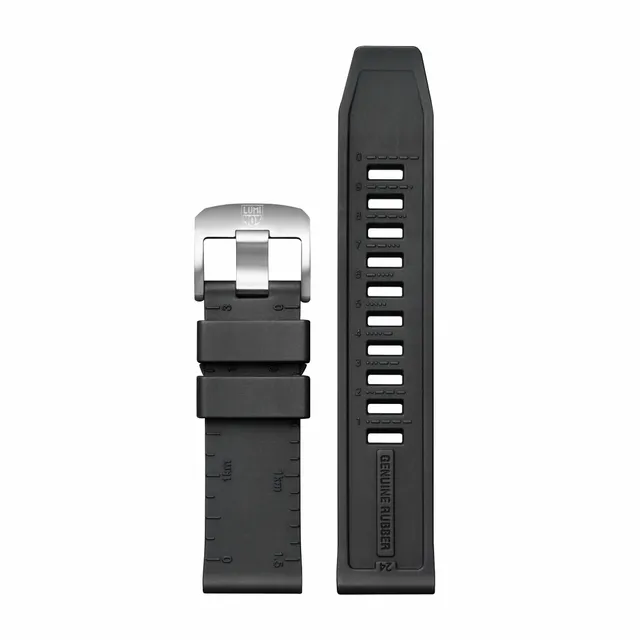 luminox-kautschuk-uhrenarmband-24-mm-schwarz-gummi image 1