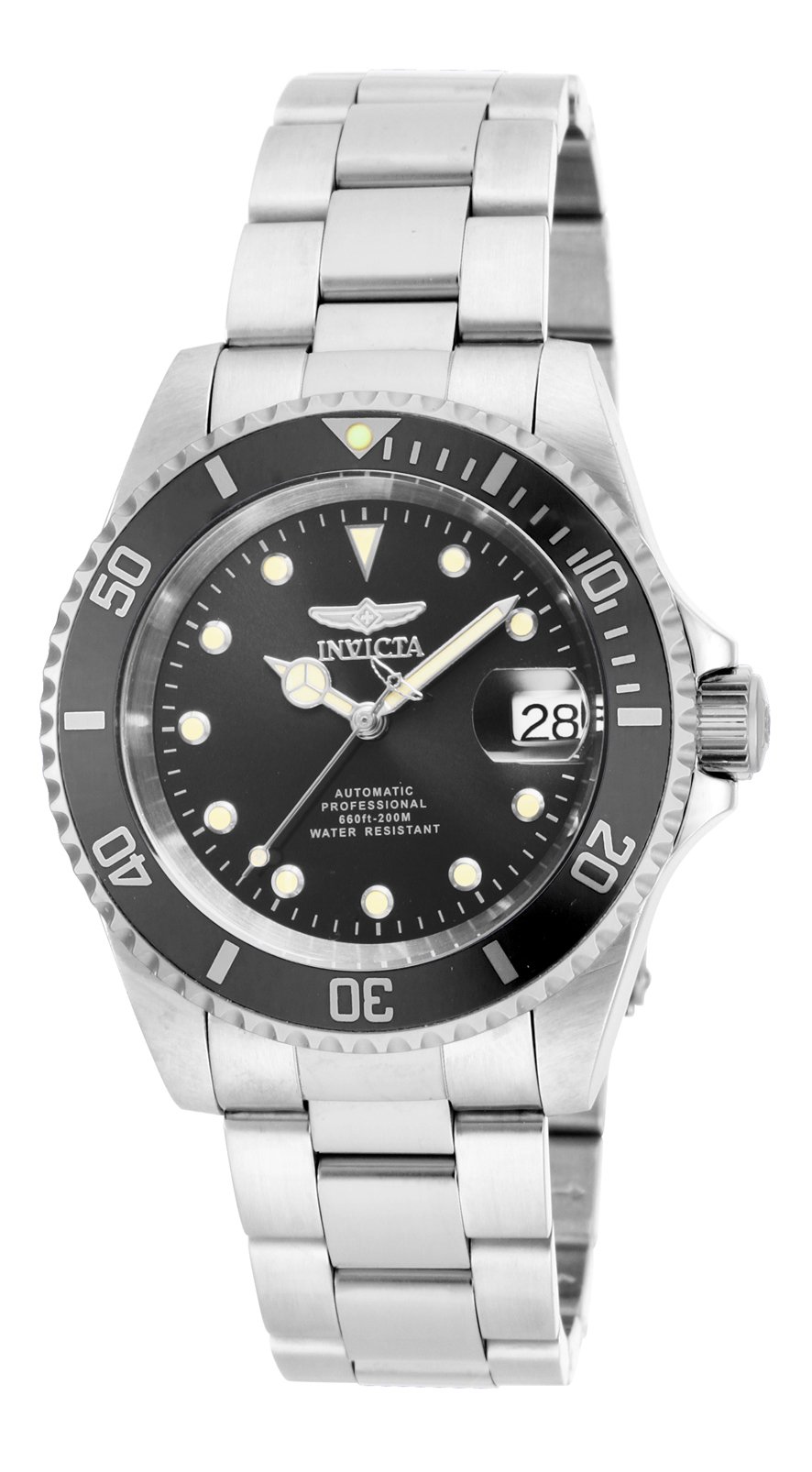 invicta-pro-diver-herren-automatikuhr-40mm-silber-grau-edelstahl image 1