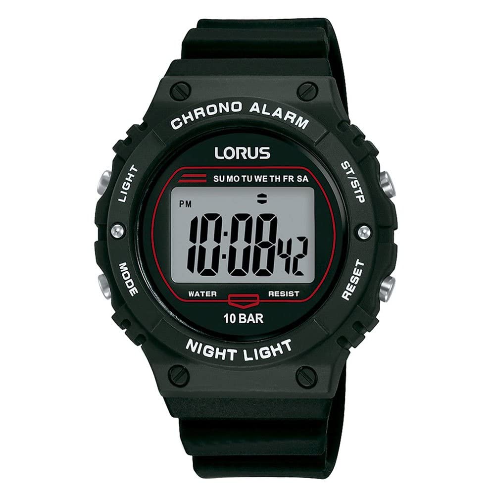 lorus-herrenuhren-digitaluhr-silikon-grau-sport-quarz image 1
