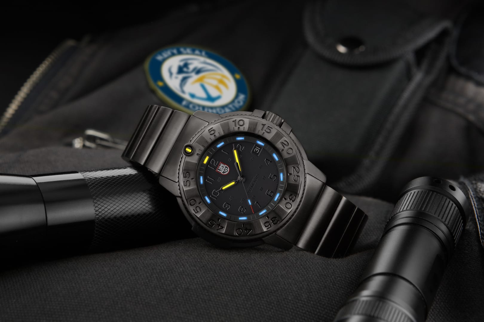 luminox-navy-seal-foundation-3220-taucheruhr-43mm-schwarz image 6