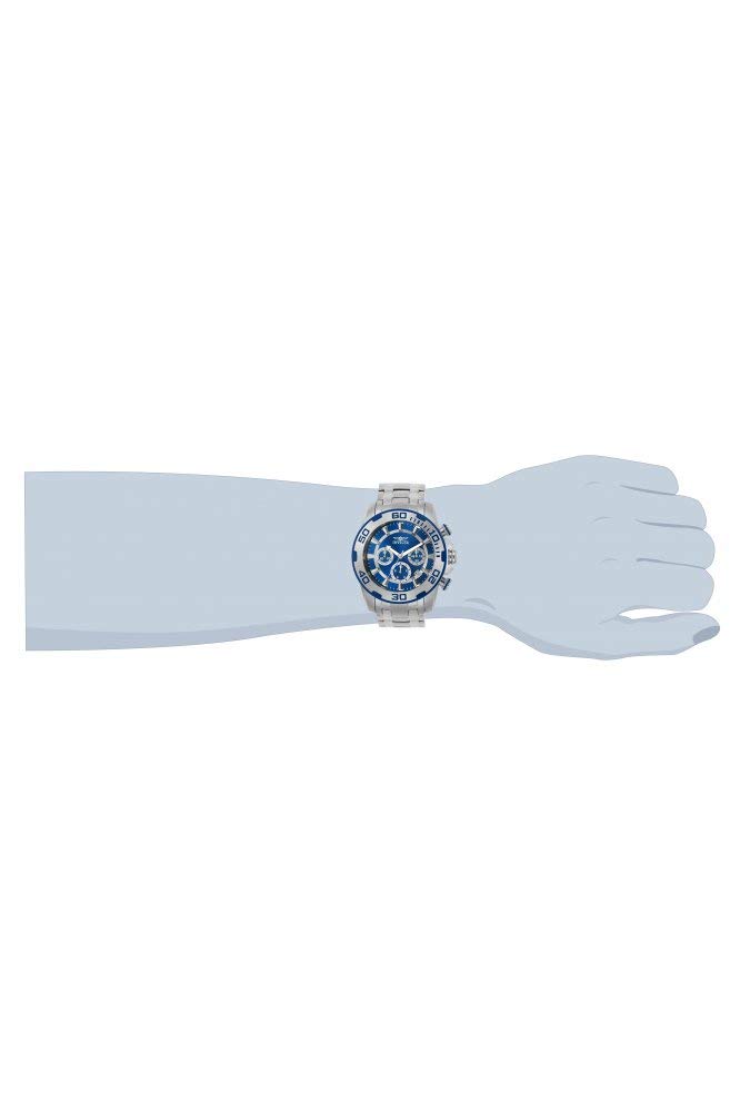 invicta-pro-diver-herrenuhr-50-mm-silber-blau-quarz image 4