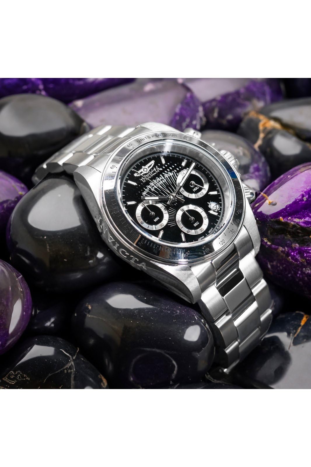 invicta-speedway-herrenuhr-edelstahl-silber-schwarz-39mm image 4