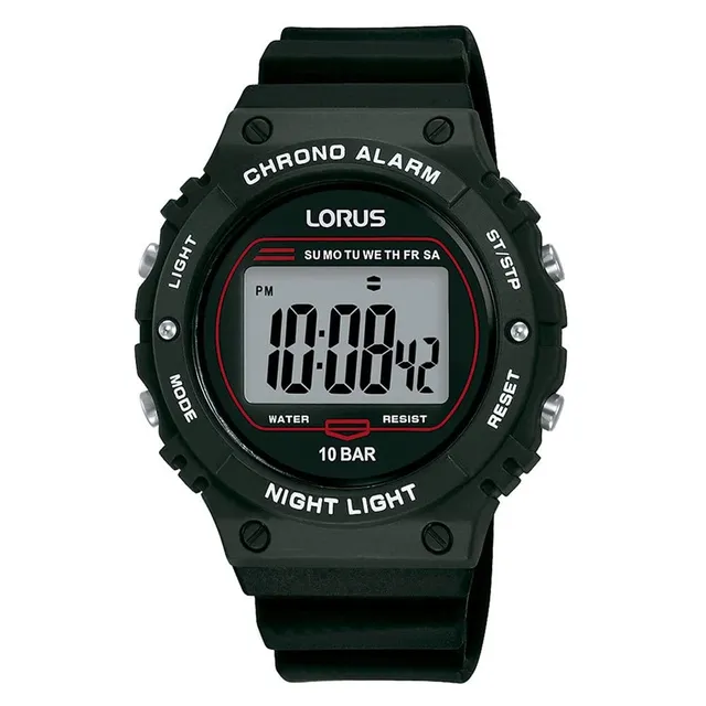 lorus-herrenuhren-digitaluhr-silikon-grau-sport-quarz image 1