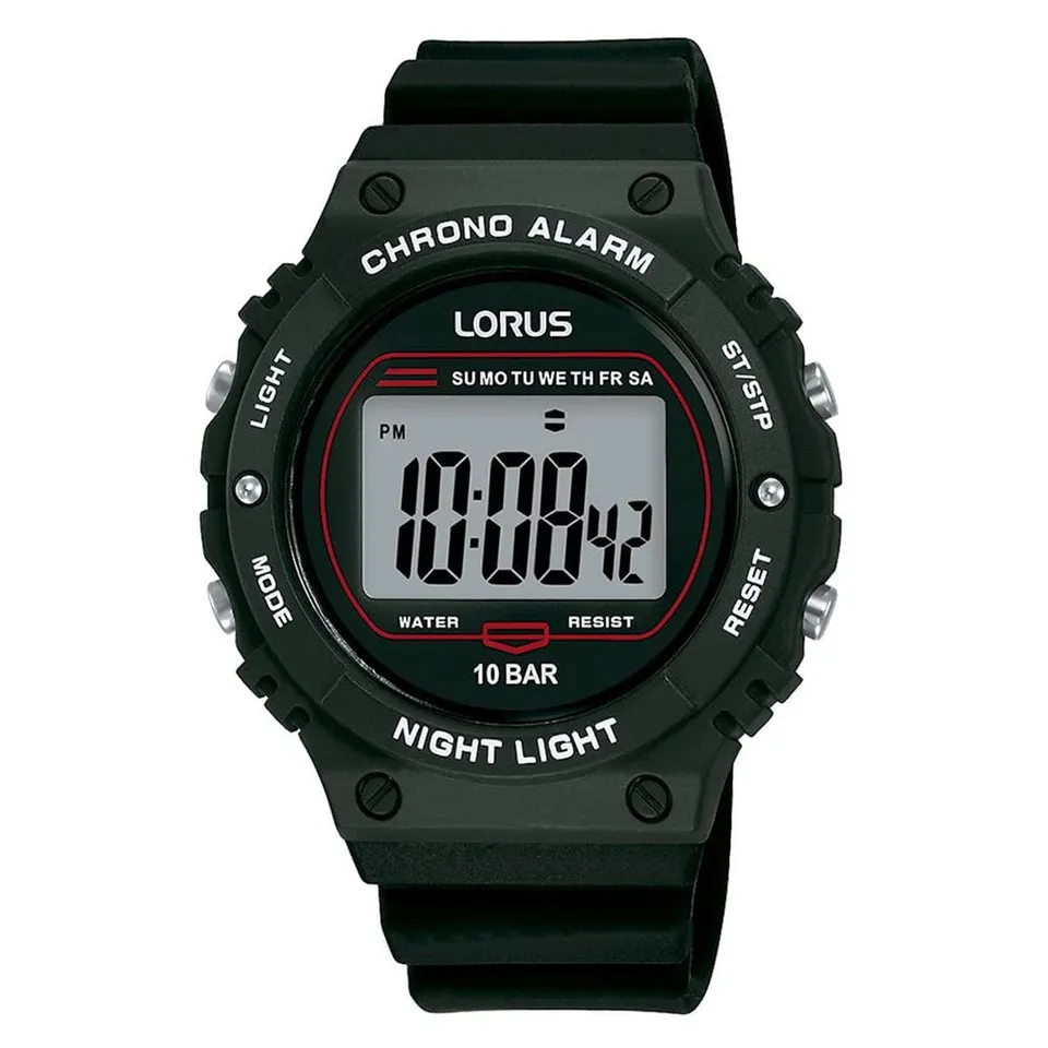 lorus-herrenuhren-digitaluhr-silikon-grau-sport-quarz image 1