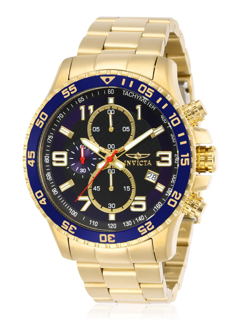 invicta-specialty-herrenuhr-45mm-quarz-gold-blau-edelstahl image 1